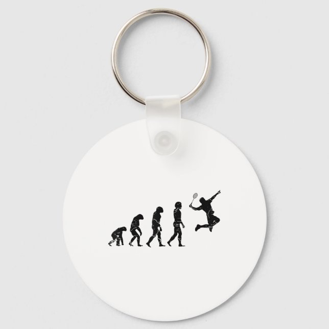 Dont Be A Net Picker Badminton Player Shuttle Rack Key Ring (Front)