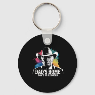 Don't Be A Panican Trump Cowboy Dad Father's Day U Key Ring