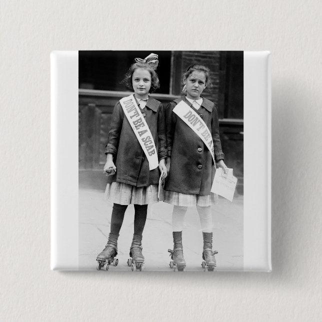 Don't Be A Scab 15 Cm Square Badge (Front)