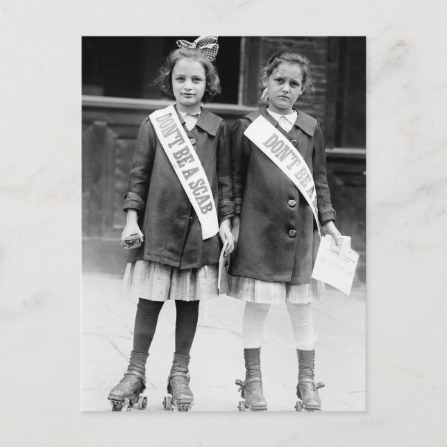 Don't Be A Scab Postcard (Front)