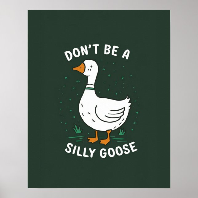 Don't Be A Silly Goose, Silly Goose  Poster (Front)