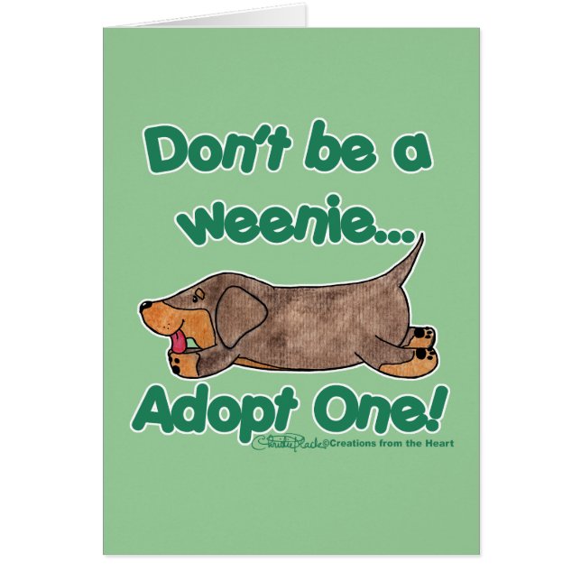 Don't be a Weenie! (Front)