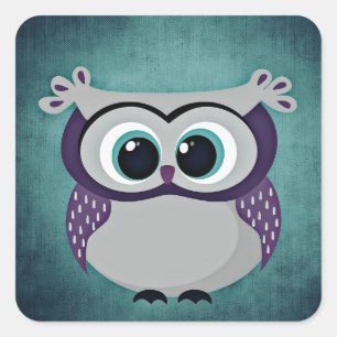 Don't Be Blue Owl Square Sticker