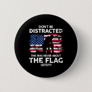 Don't Be Distracted! Take A Knee! Equal Rights 6 Cm Round Badge