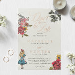 Don't Be Late Vintage Alice In Wonderland Wedding<br><div class="desc">Invite your guests to your very important date with our beautifully designed Don't Be Late vintage Alice in Wonderland-themed wedding invitation. Perfect for an Alice in Wonderland-themed wedding. Design features a mix of our own hand-drawn original florals and artwork. We've meticulously restored the iconic Alice in Wonderland vintage illustrations by...</div>