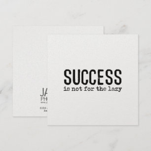 DON'T BE LAZY 5.25 x 5.25 card