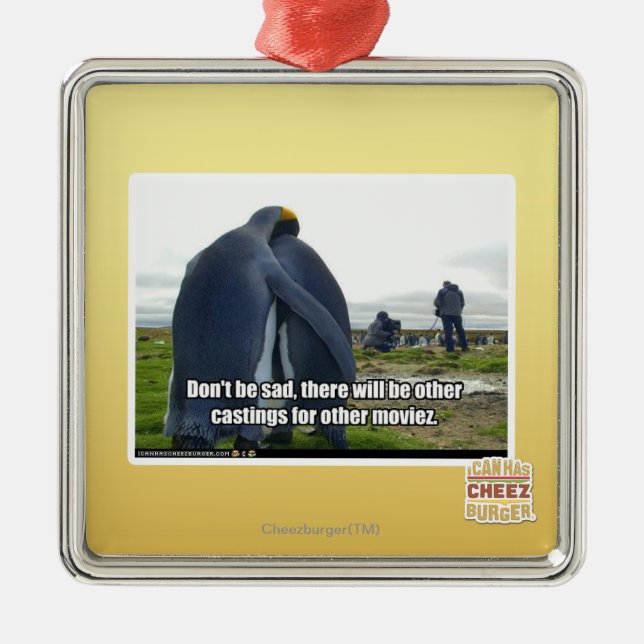 Don't be Sad Metal Tree Decoration (Front)