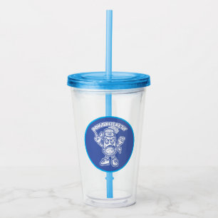 Don't Be Salty, Funny Illustration Acrylic Tumbler