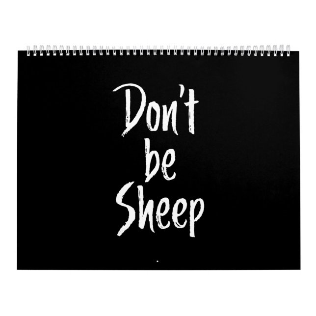 Dont be sheep | Humour Quotes About Sheep Gift Calendar (Cover)