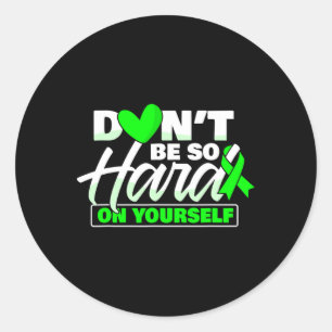 Don't Be So Hard Mental Health Awareness Women Classic Round Sticker