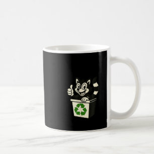 Don't be trashy funny raccoon earth day recycling  coffee mug