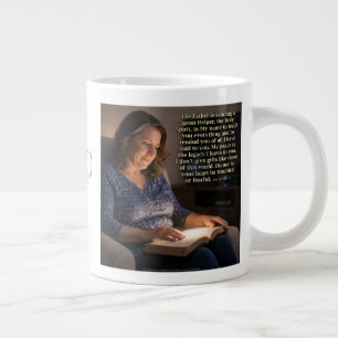 Don't be troubled large coffee mug