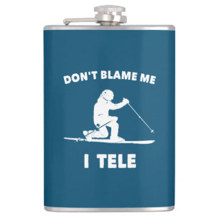 Don't Blame Me I Tele Hip Flask
