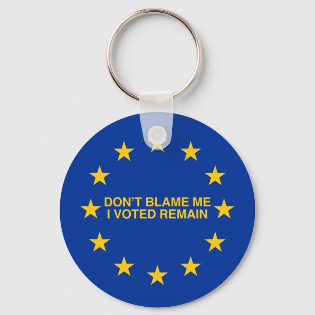 Don't blame me, I voted for Remain Key Ring (Front)