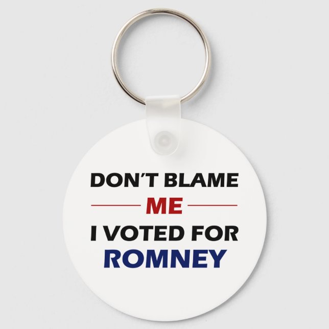 Don't Blame Me Key Ring (Front)