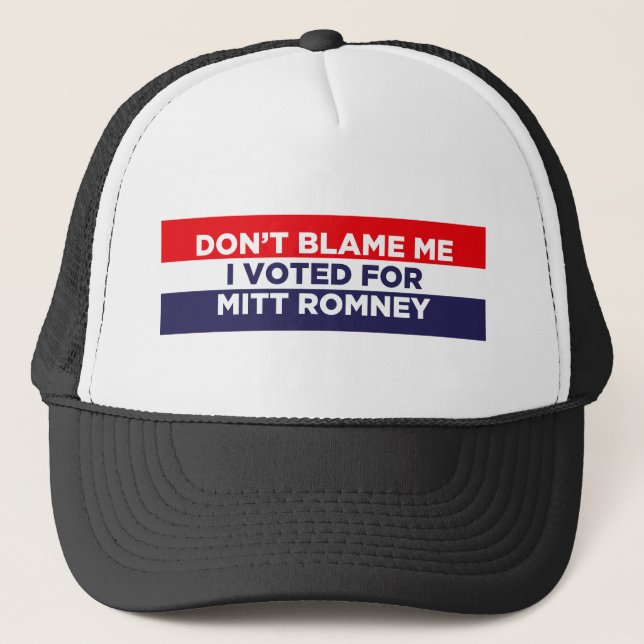 Don't Blame Me Trucker Hat (Front)
