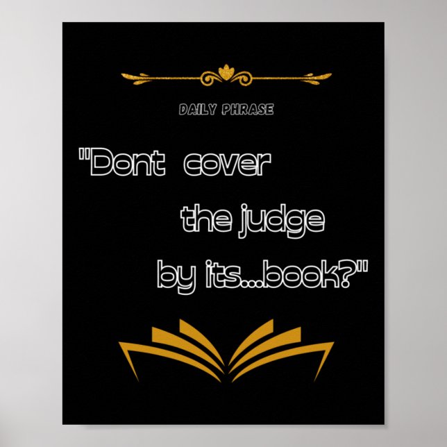 Dont Book Sticker  Poster (Front)