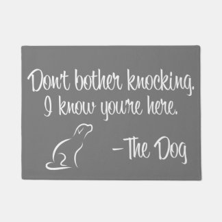 "Don't Bother Knocking" Doormat