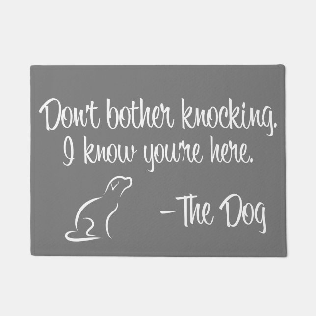 "Don't Bother Knocking" Doormat (Front)