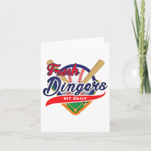 Don't Bunt Hit Fresh Dingers Funny Bysebyll Softby Card