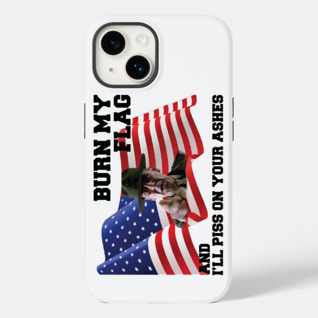 Don't burn my flag Case-Mate iPhone case (Back)