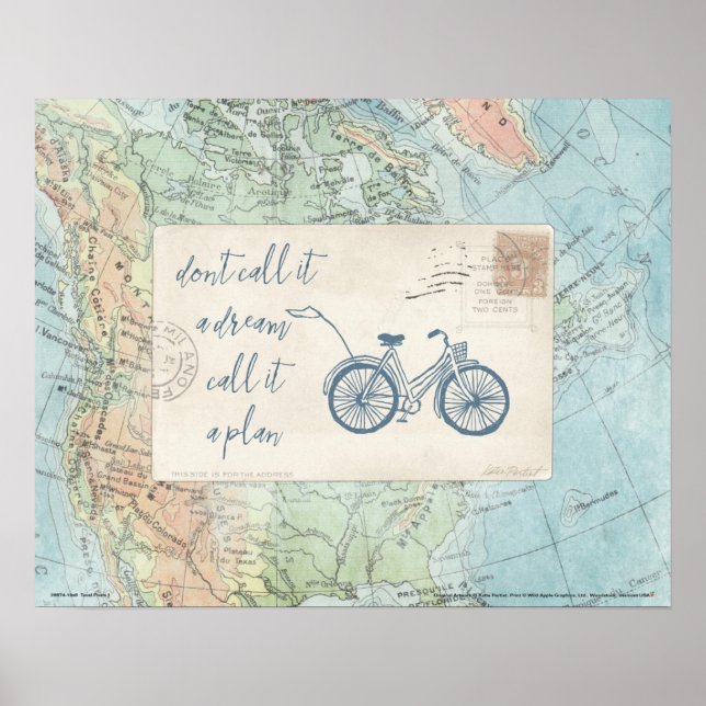 Don't Call It a Dream, Call It a Plan Quote Poster (Front)