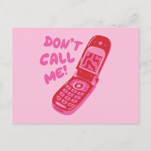 Don't call me  holiday postcard