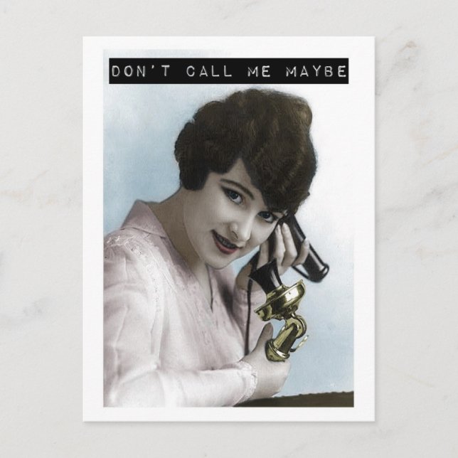 Don't Call Me Maybe Postcard (Front)