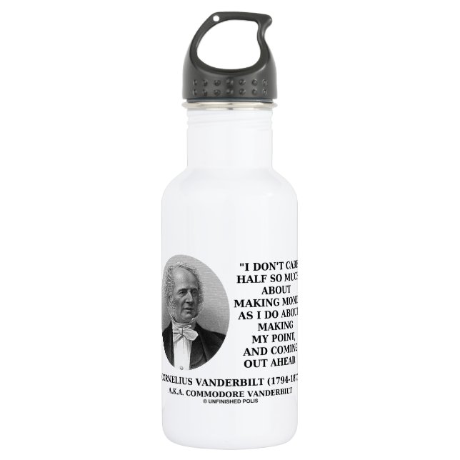 Don't Care Half So Much Making Money Making Point 532 Ml Water Bottle (Front)