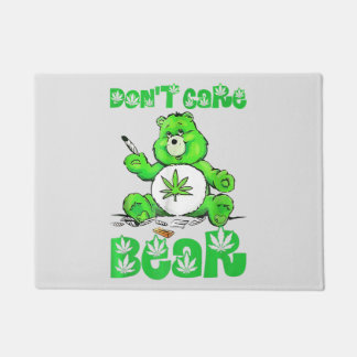 dont care weed bear premium  doormat