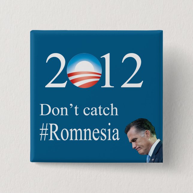Don't Catch #Romnesia 15 Cm Square Badge (Front)
