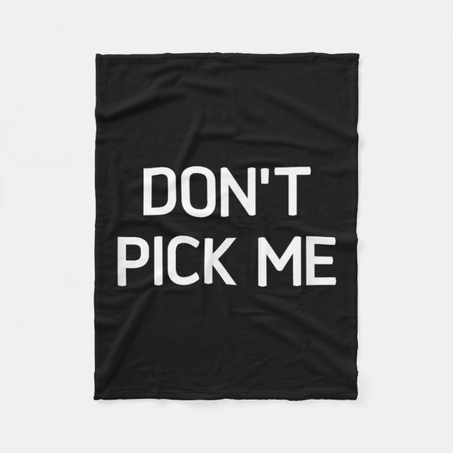 Don't Ck Me, Funny, Jokes, Sarcastic  Fleece Blanket (Front)