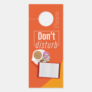 Don't disturb - I'm reading - Door Hanger
