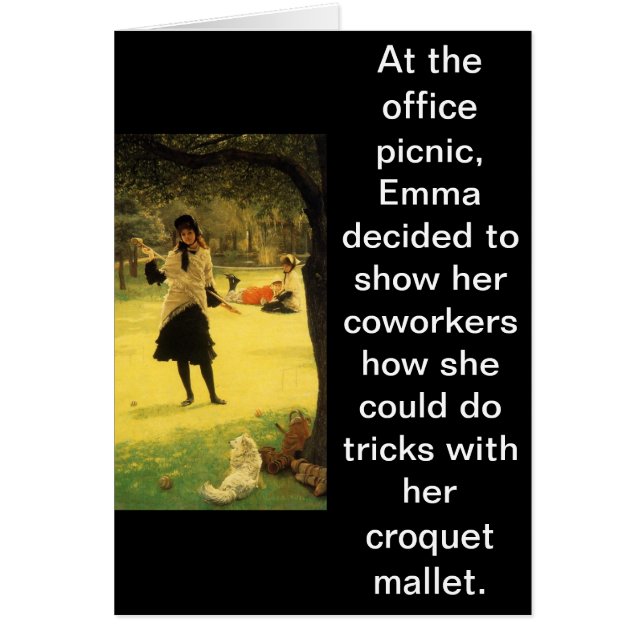 Don't Do Croquet Tricks at Office Parties (Front)