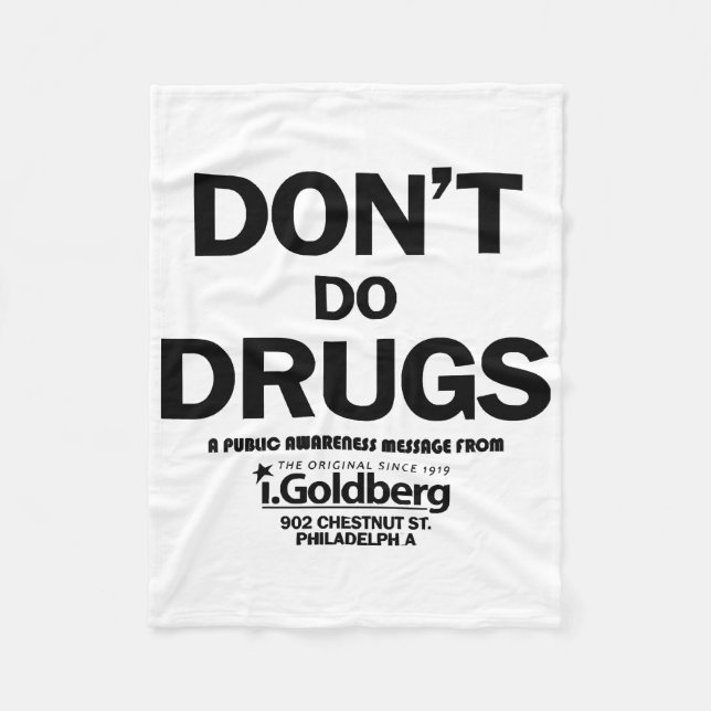Don't Do Drugs as seen on Bernard Summer Fleece Blanket (Front)