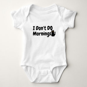 Don't Do Mornings.. Tired.. Black Cat  Baby Bodysuit