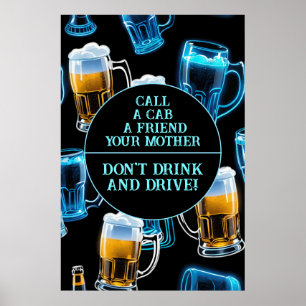 Don't Drink And Drive 2 Bar Poster