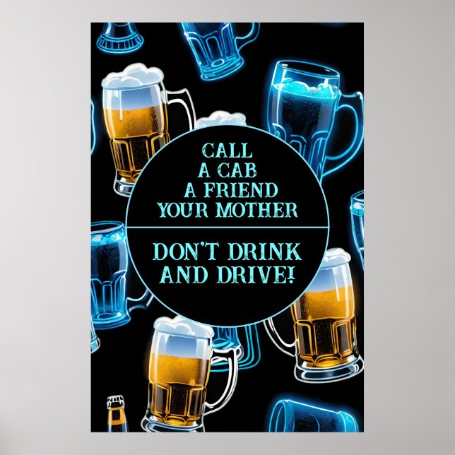Don't Drink And Drive 2 Bar   Poster (Front)