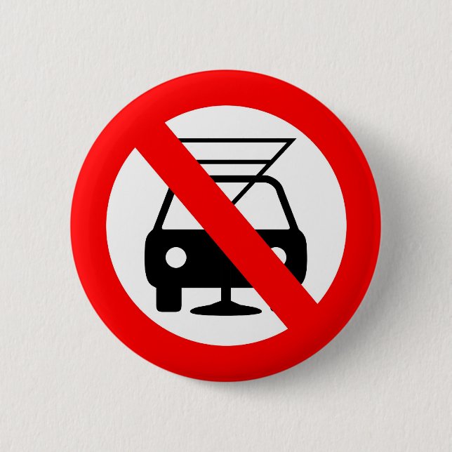 Dont drink and drive 6 cm round badge (Front)