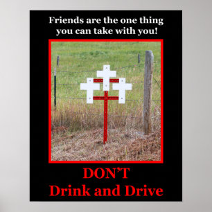 DON'T DRINK AND DRIVE POSTER