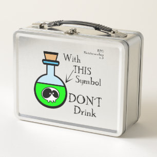 Don't drink metal lunch box