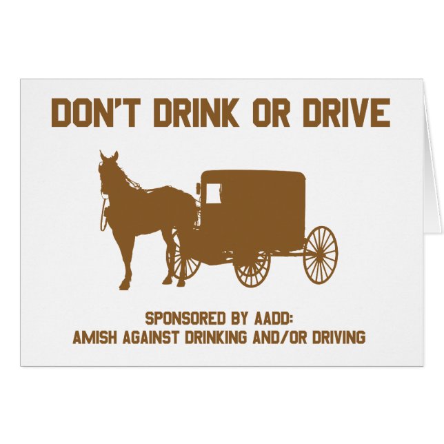dont drink or drive4 (Front Horizontal)