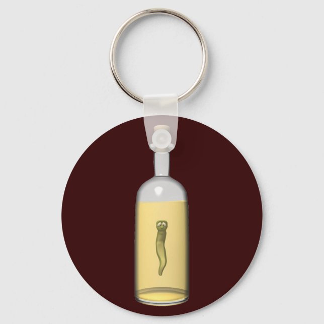Don't Drink the Tequila Worm Key Ring (Front)