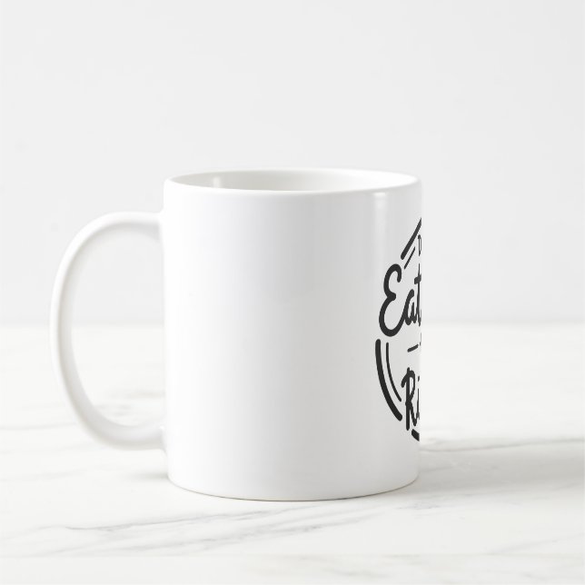 dont eat less eat right design  coffee mug (Left)