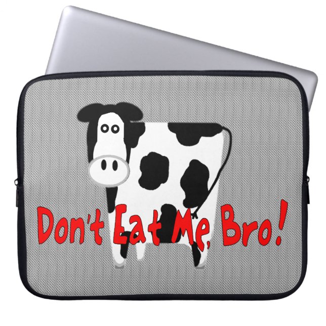 Don't Eat Me, Bro! Laptop Sleeve (Front)