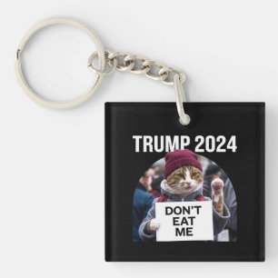 Don't Eat Me Cats For Trump 2024 Key Ring