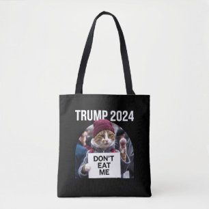 Don't Eat Me Cats For Trump 2024 Tote Bag