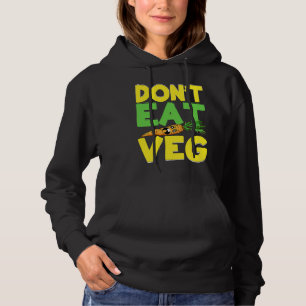 Don't Eat Veg  Angry Carrot  Costume Vegans Hoodie