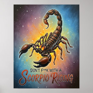 Don't F**k With A Scorpio Rising Poster