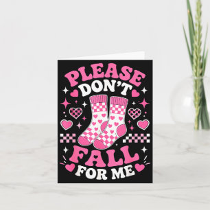 Dont fall for funny socks pun sarcastic joke humou card